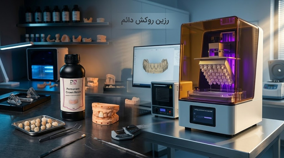 راهنمای خرید رزین روکش دائم پرینتر سه بعدی (Permanent Crown)